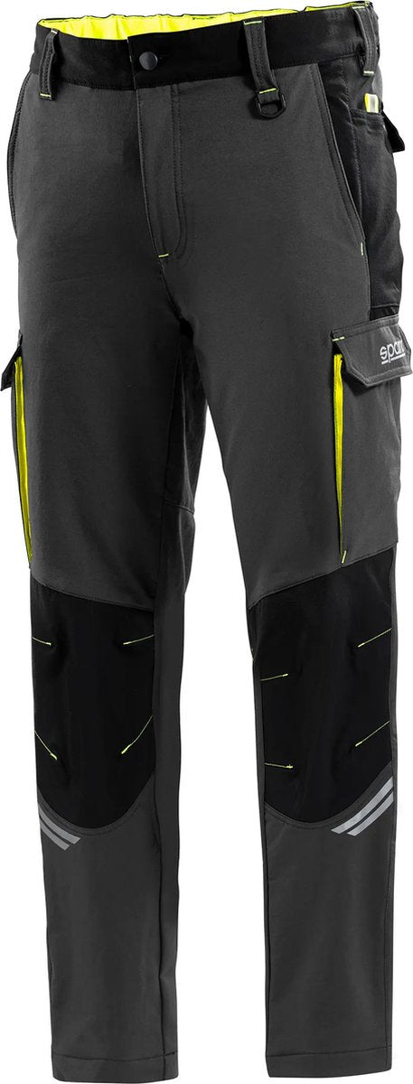 Sparco werkbroek tech oregon - zwart — geel s