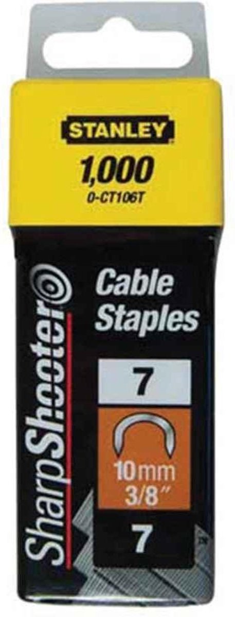 Stanley 1-ct107t hæfteklammer 11mm type 7 - ve=1000