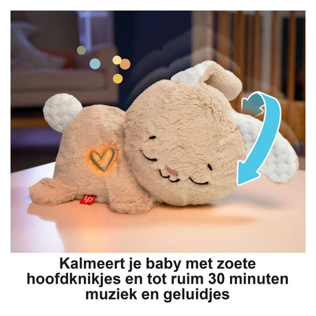 Fisher-price beroligende kanin - krammedyr med musik, lys og bevægelse