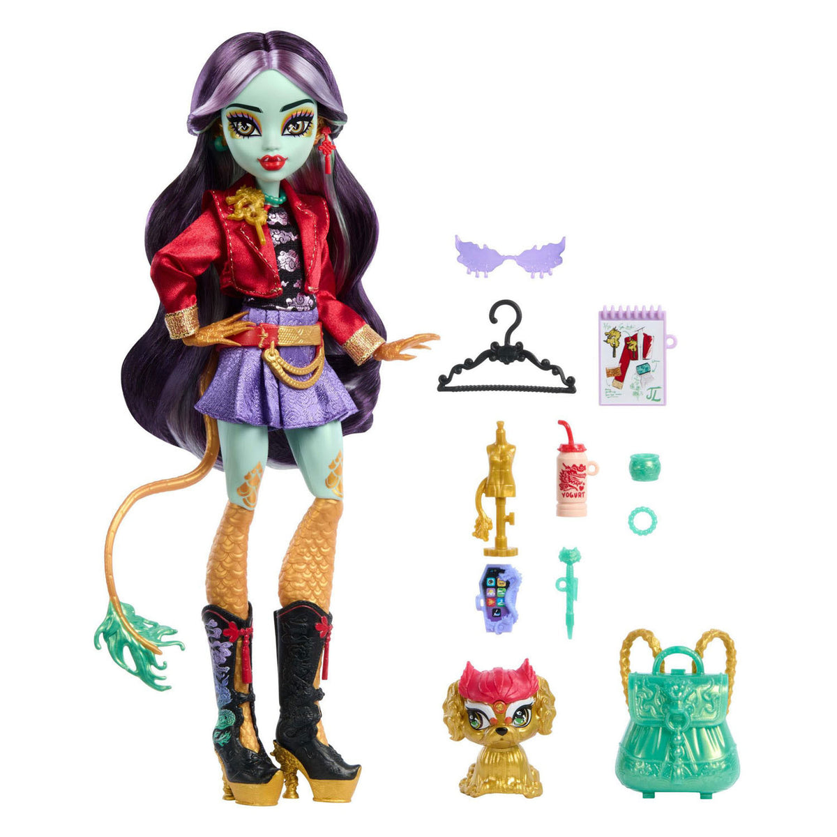 Monster high jinafire lang modedukke
