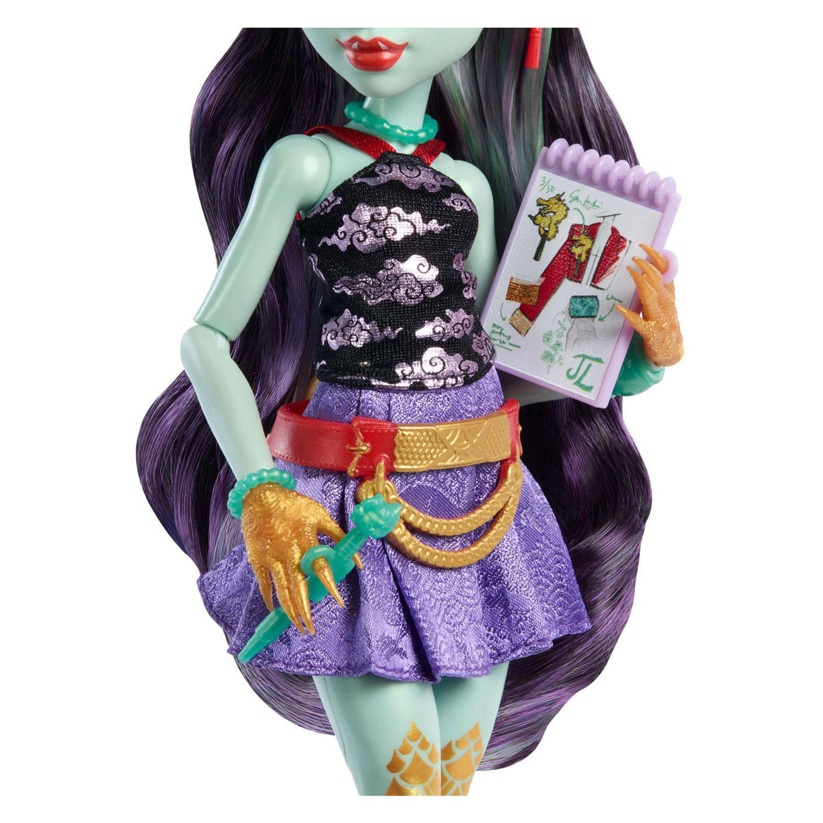 Monster high jinafire lang modedukke