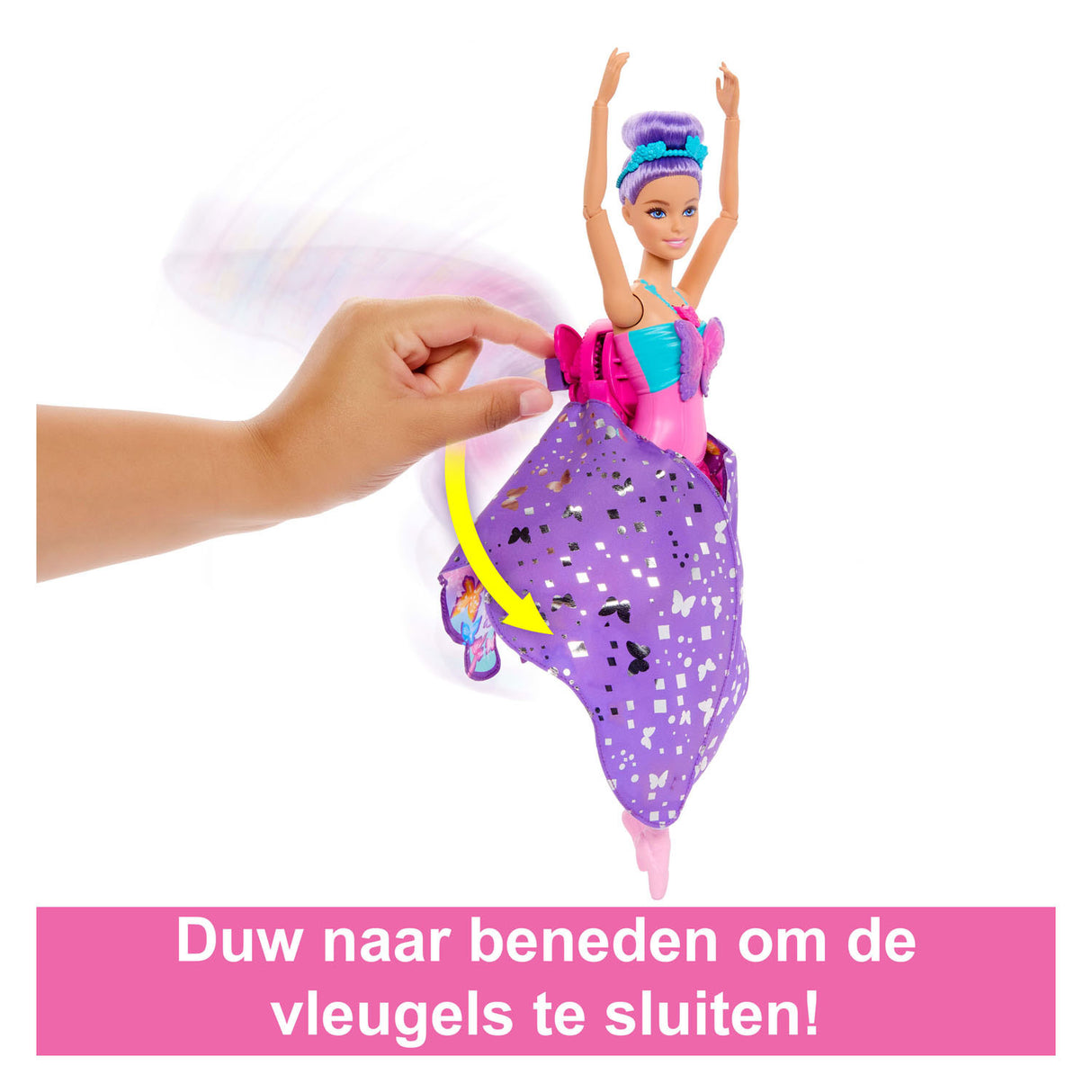 Barbie dansende og flagrende dukke – magiske sommerfuglevinger