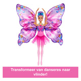 Barbie dansende og flagrende dukke – magiske sommerfuglevinger