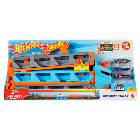 Hot wheels speedway sættevogn legesæt - legetøjskøretøj