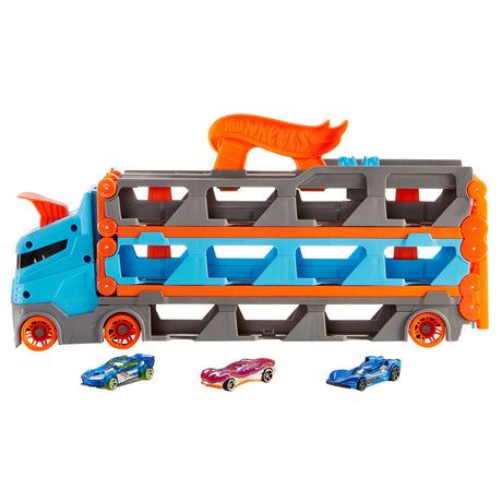 Hot wheels speedway sættevogn legesæt - legetøjskøretøj