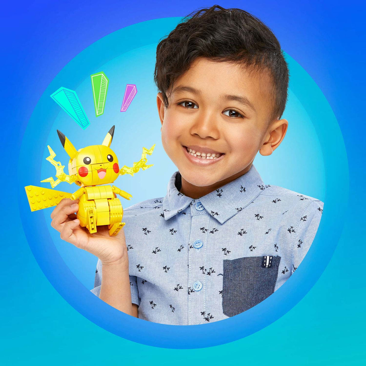Mattel mega construx byggesæt pokémon - pikachu - 211 dele.