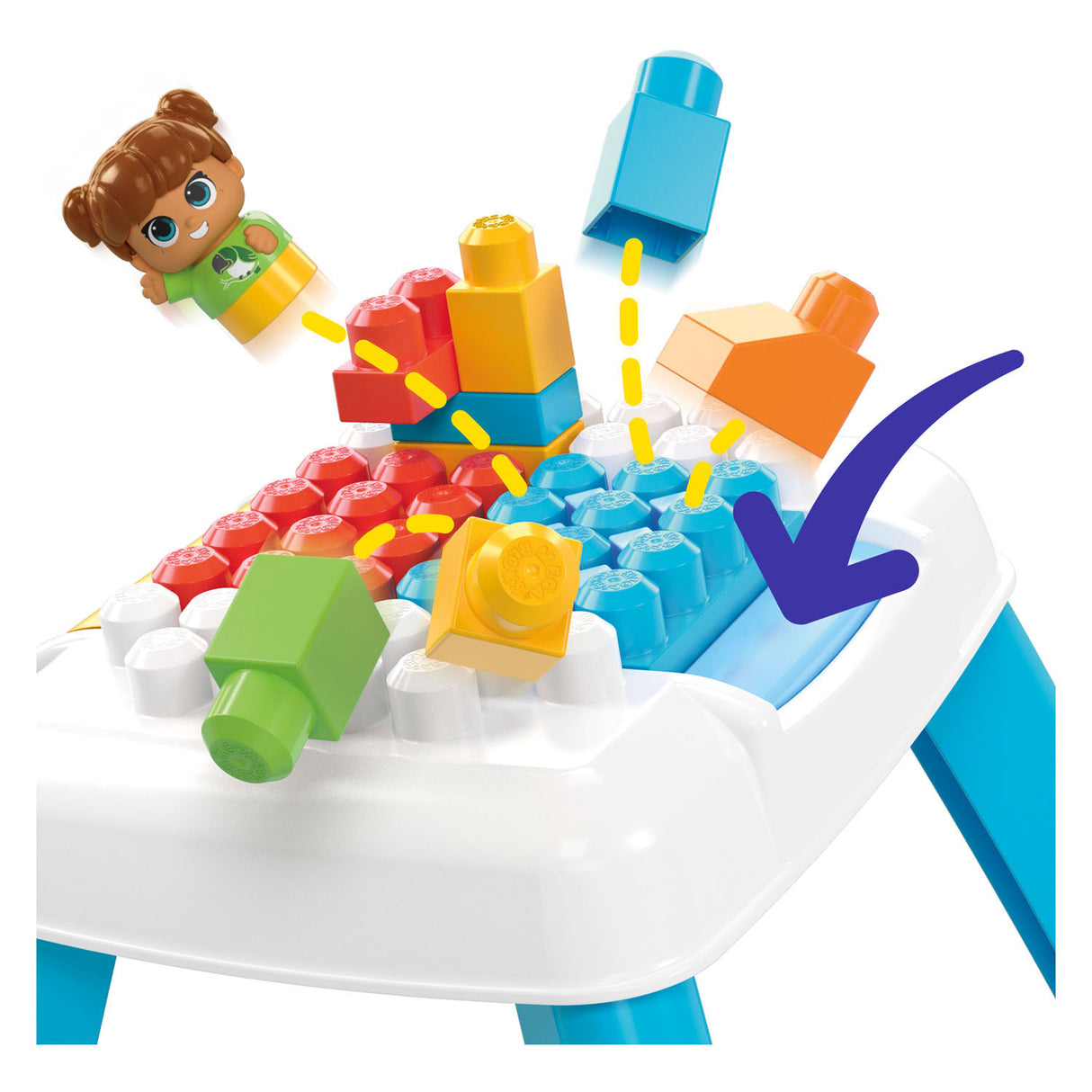 Mega bloks - build 'n tumble byggebord - 25 stk.