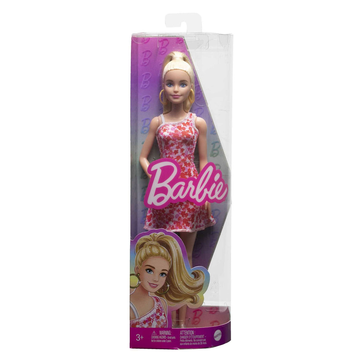 Mattel fashionista pop pink blomsterkjole