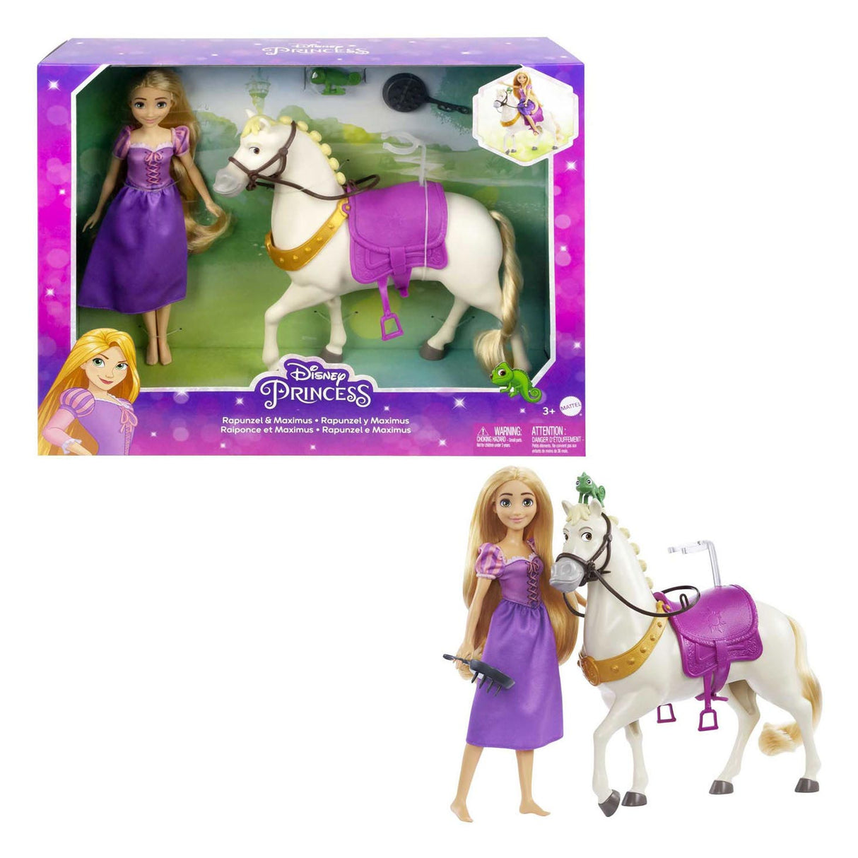 Mattel Disney Princess Doll - Rapunzel og Maximus