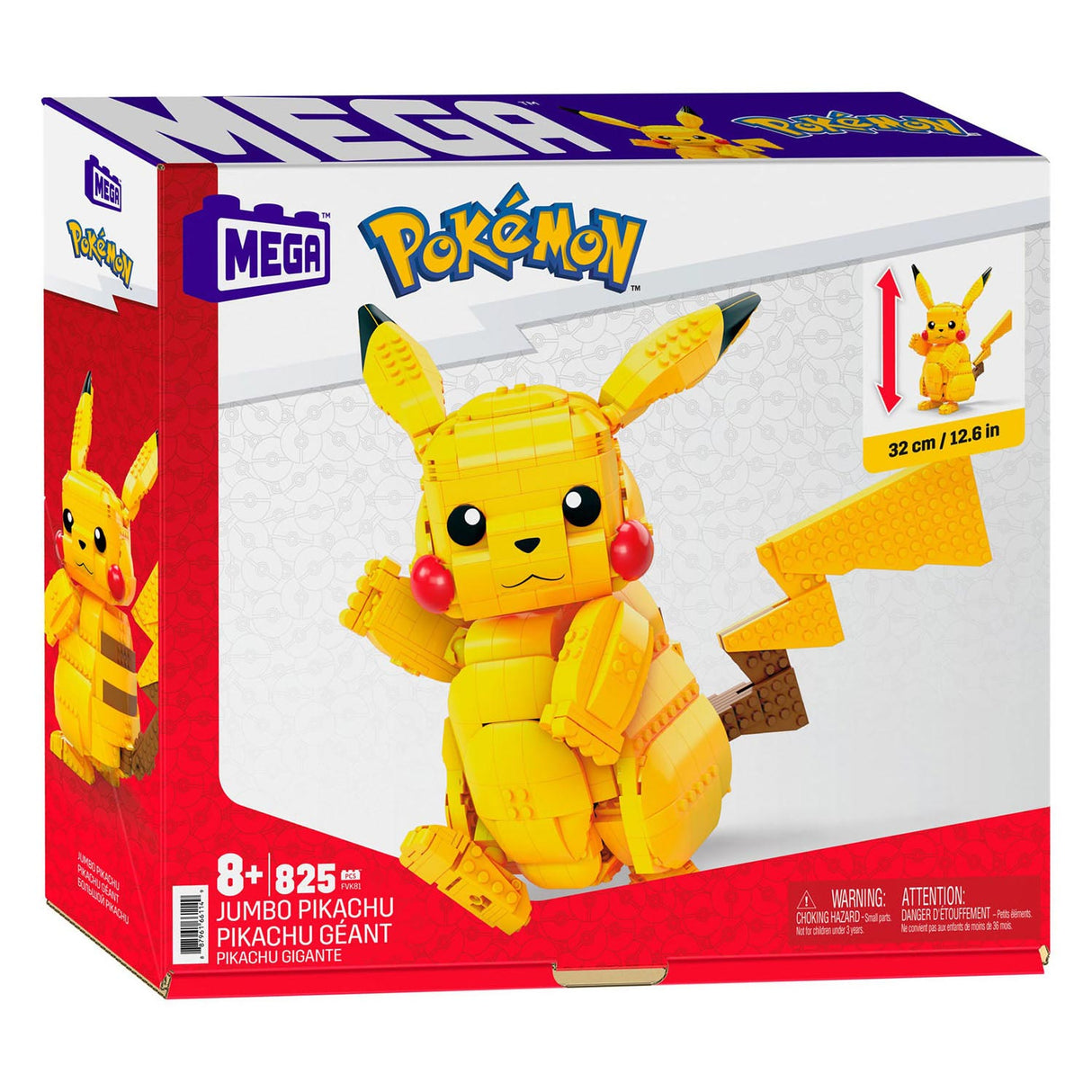Mattel mega construx byggesæt pokemon - pikachu, 30cm
