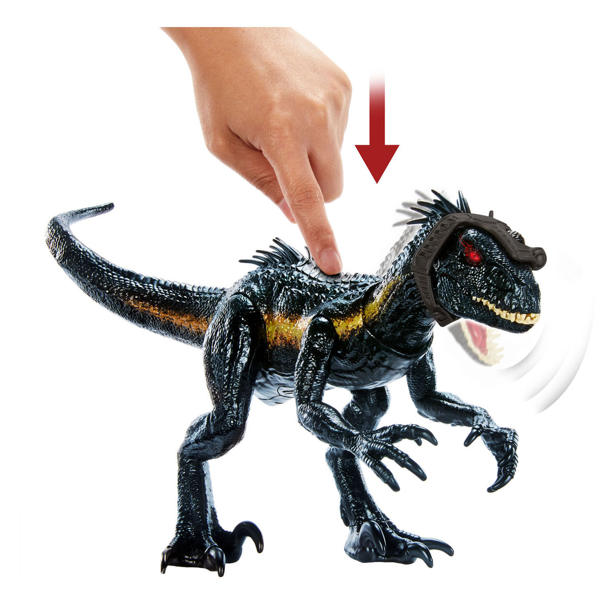 Mattel Jurassic World Track n Attack Indorraptor Dino Play Figur