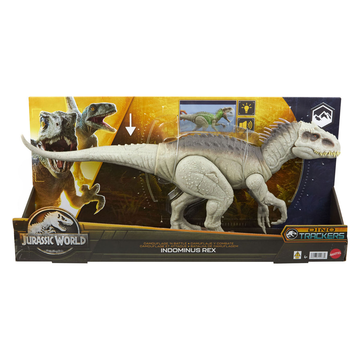 Mattel Jurassic World Camouflage and Fighting Indominus Rex Speel Figur