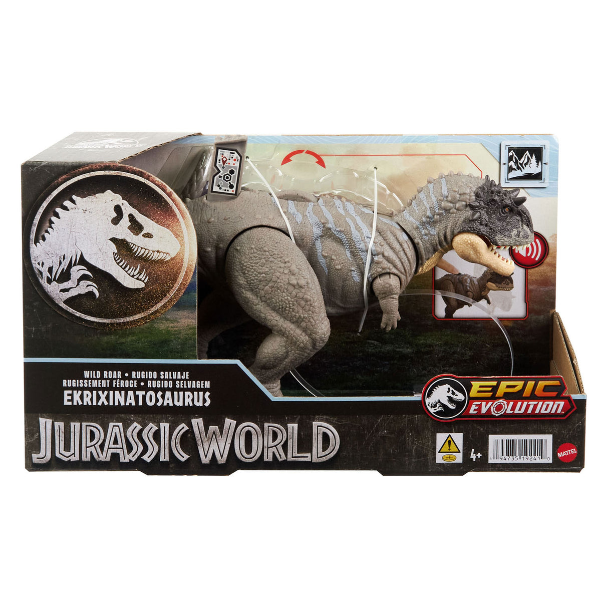 Mattel Jurassic World Wild Roar Ekrixinatosaurus spiller figur