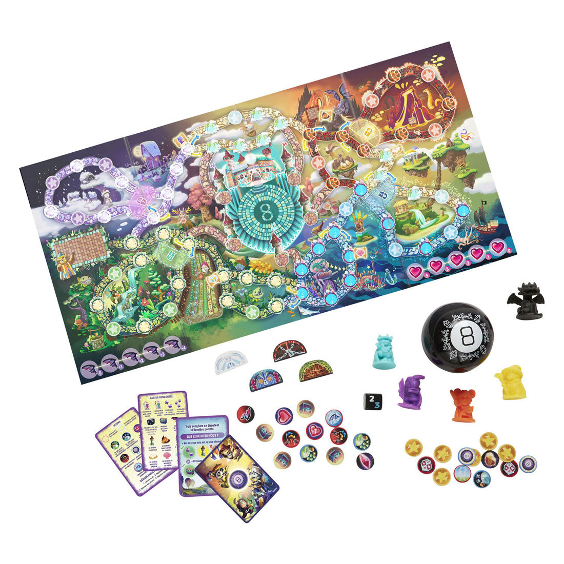Mattel Magic 8 Ball Board Game - Fransk