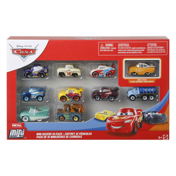 Disney Pixar Mini Racers køretøjer, 10 stk.