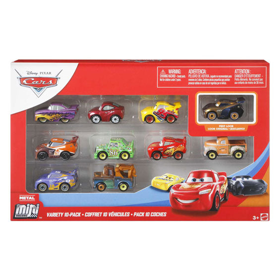 Disney Pixar Mini Racers køretøjer, 10 stk.
