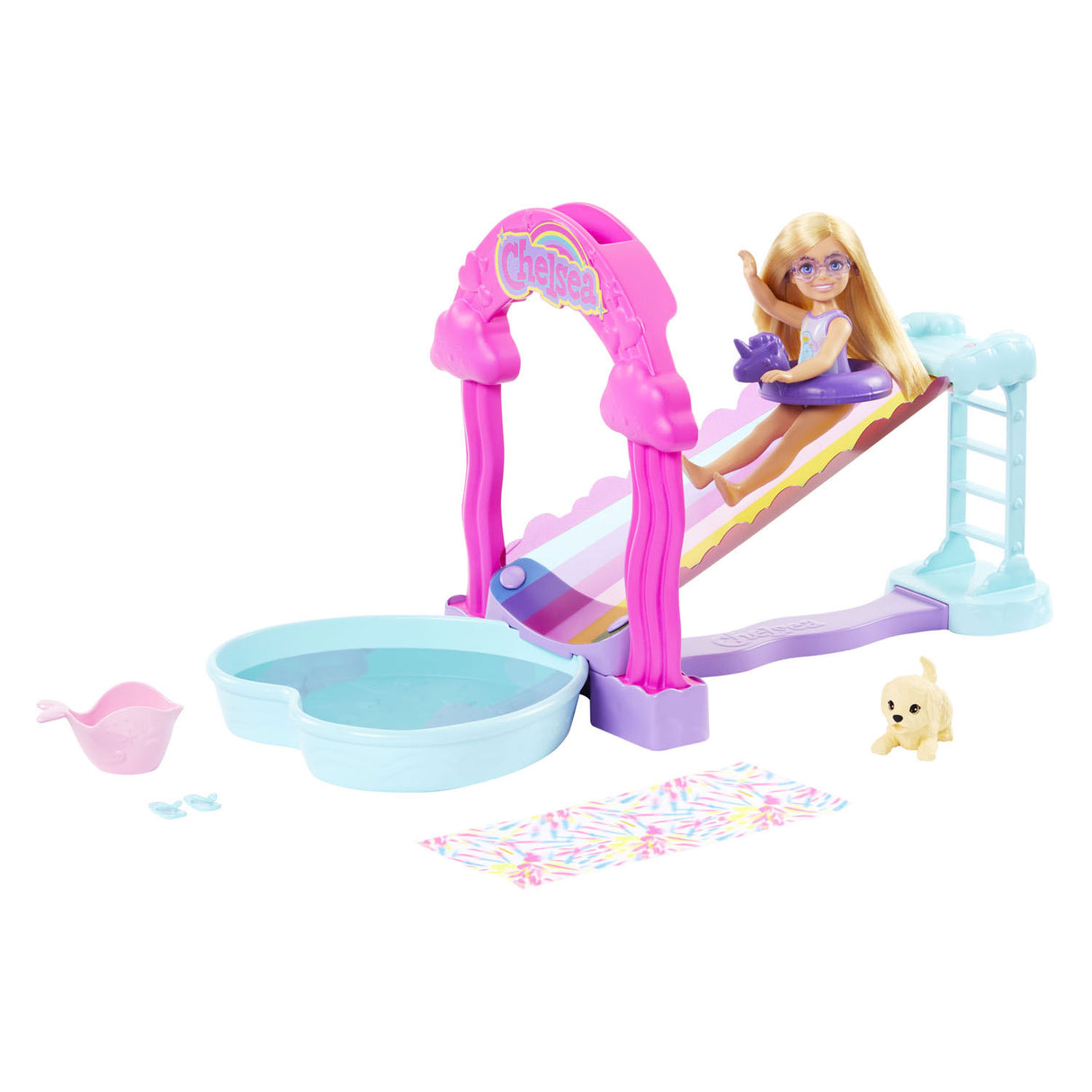 Mattel Barbie Chelsea Water Slide Play Set