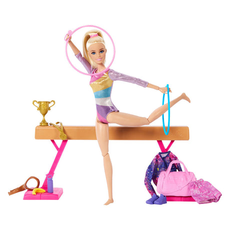 Barbie gymnastik dukke legesæt - dukke