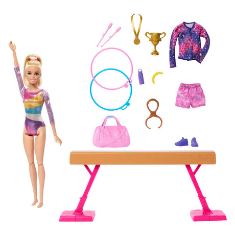 Barbie gymnastik dukke legesæt - dukke