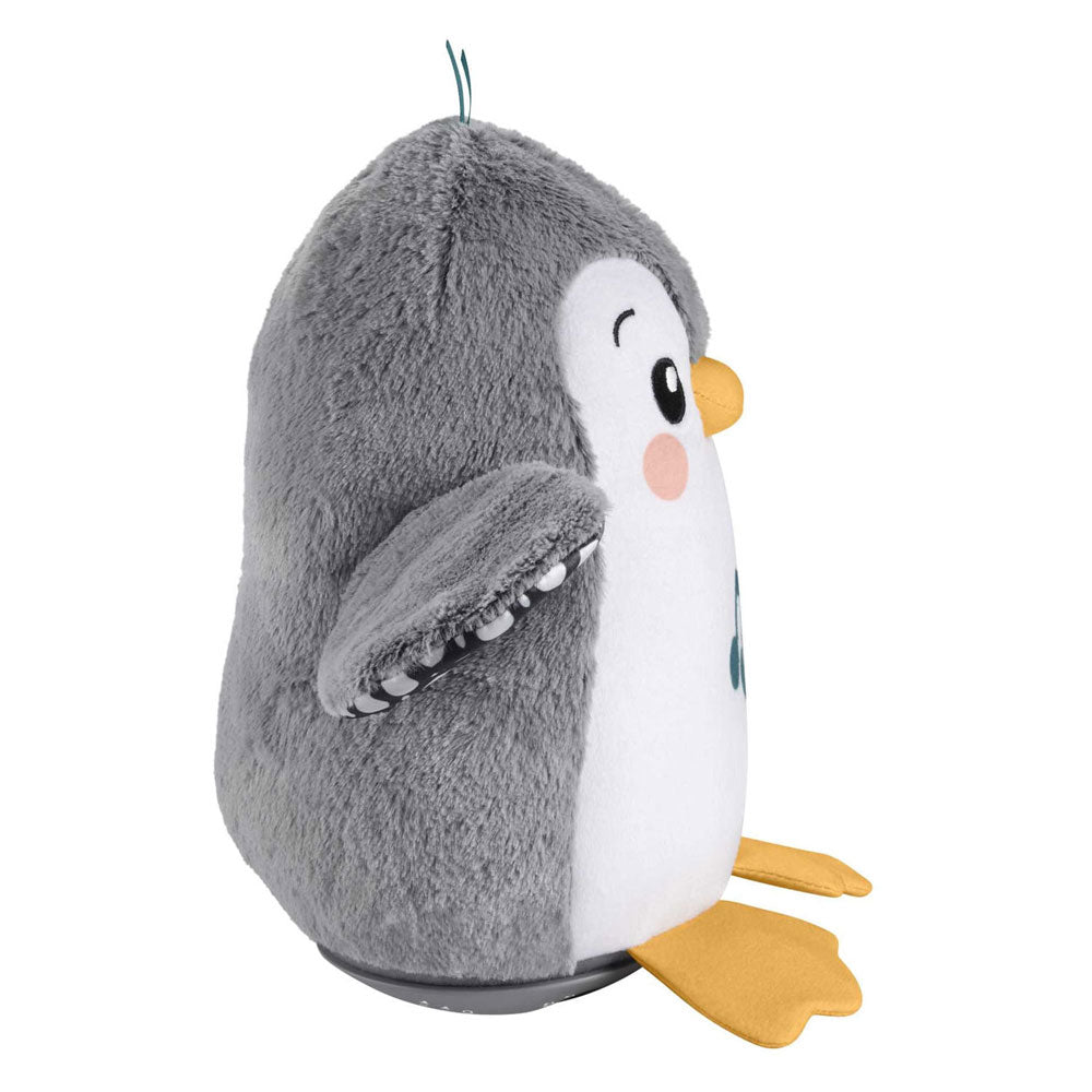 Fisher-price slingrende pingvin - 20 cm høj - interaktivt krammetøj