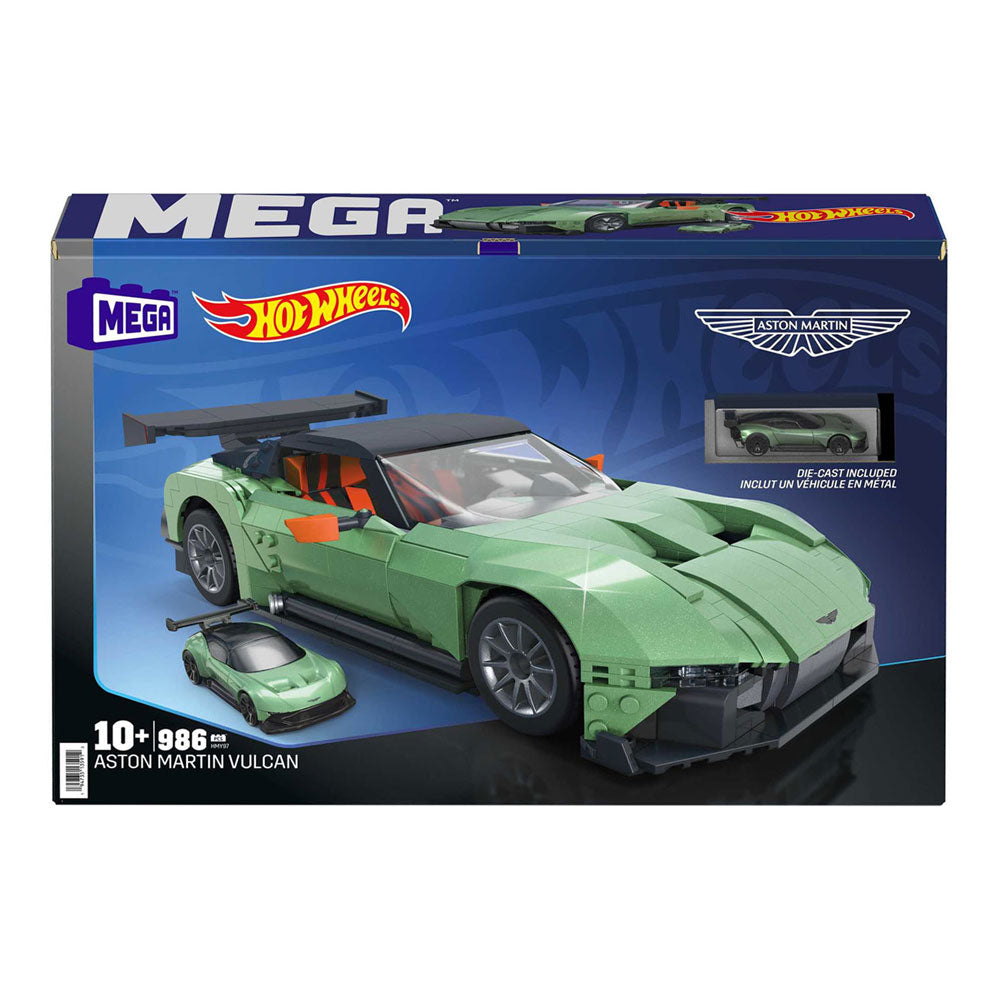 Mattel mega hot wheels aston martin vulcan byggesæt - 986 stk.