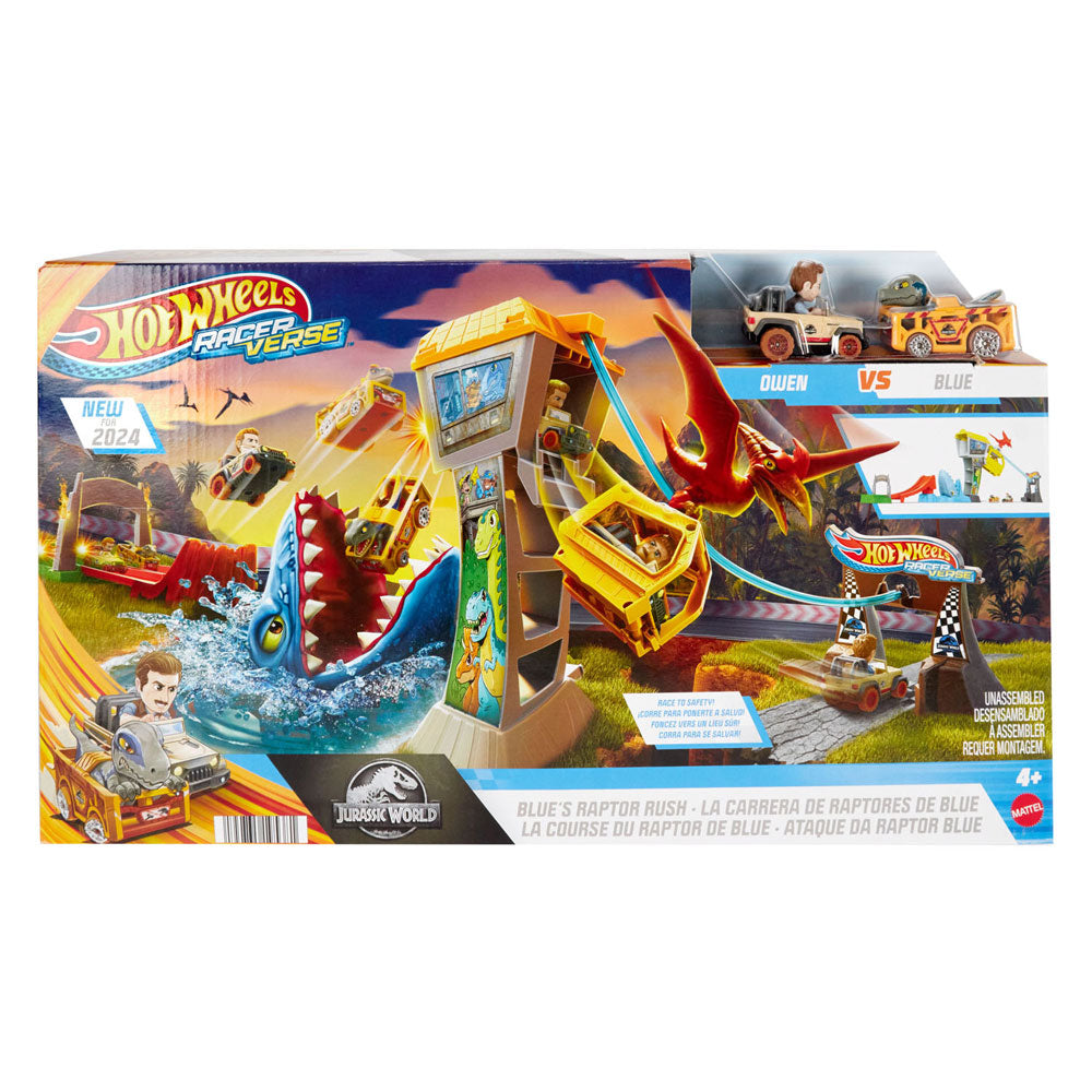Hot Wheels Racer Fresh Blue's Raptor Rush Play Set
