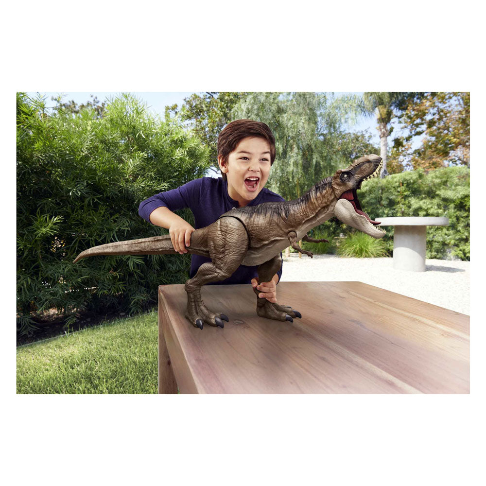 Mattel Jurassic World Dominion Super Colossal T-Rex Dinosaurus spiller figur