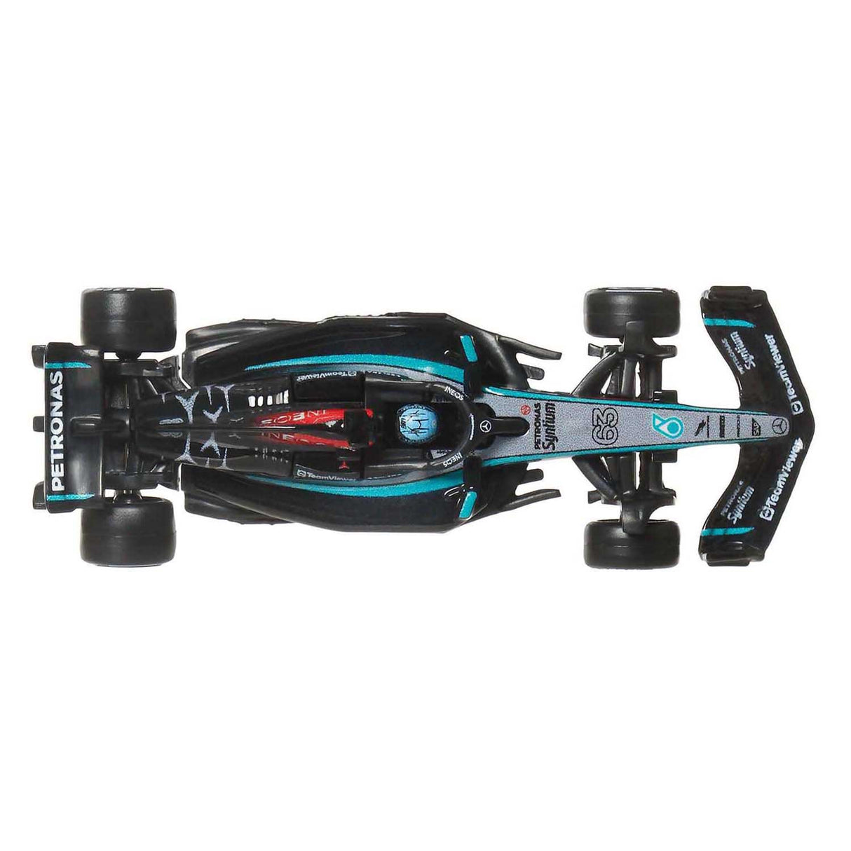 Hot Wheels Premium Metal Formel 1 samlerlegetøjsracerbil - George Russell Mercedes-Benz