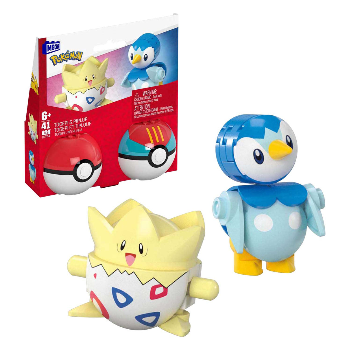 Mattel Mega Construct Pokemon byggesæt - Piplup og Togepi