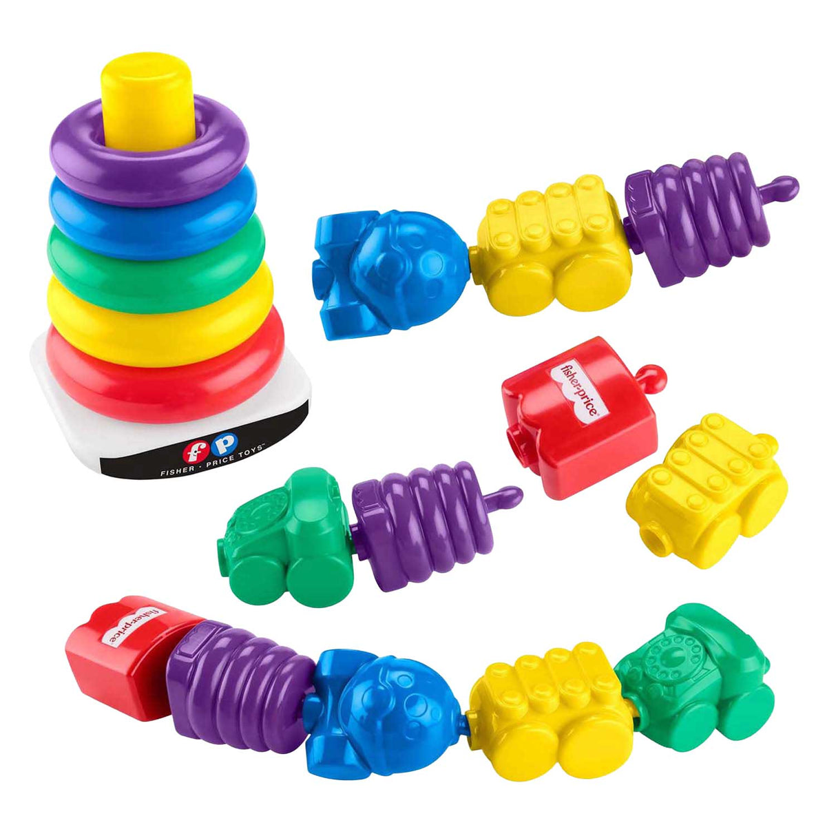 Mattel fisher price stabeltårn og klikperler