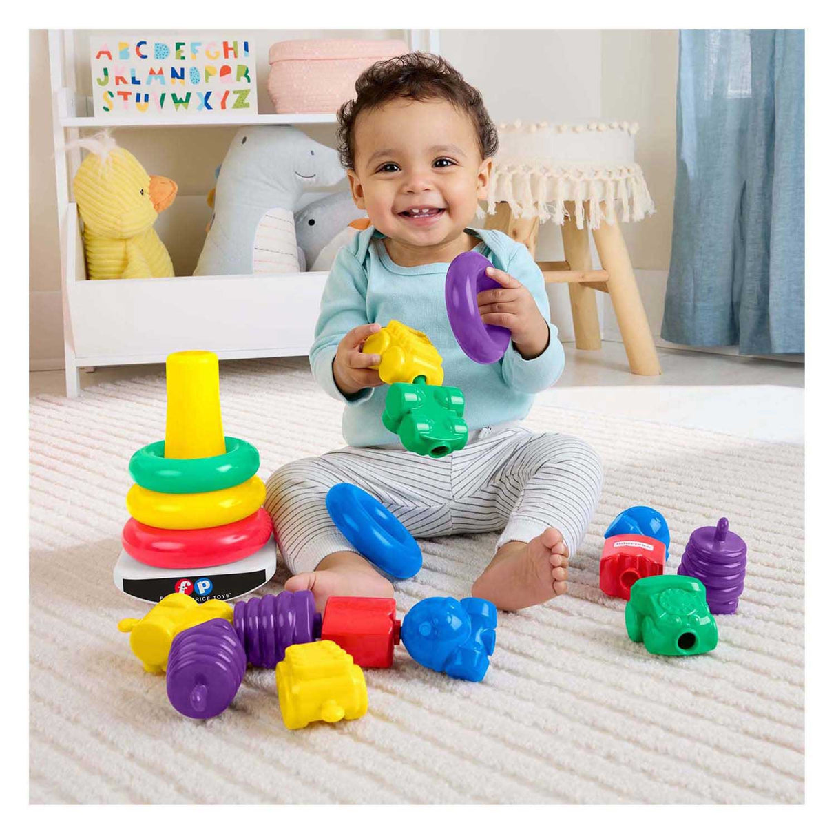 Mattel fisher price stabeltårn og klikperler