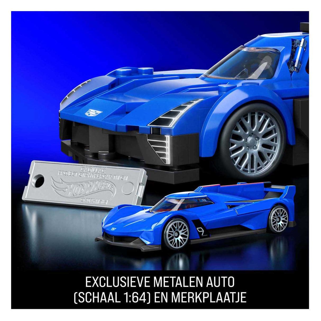 Hot Wheels Brick Shop Speed ​​​​Series Cadillac 1:32 byggesæt - 236 stykker.