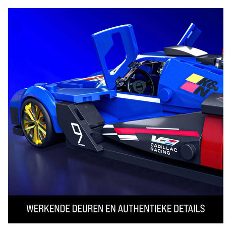 Hot Wheels Brick Shop Speed ​​​​Series Cadillac 1:32 byggesæt - 236 stykker.