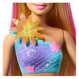 Barbie havfrue med magiske blomster blå