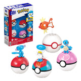 Mattel Mega Construct Pokemon-byggesæt - Magikarp, Shellder og Quaxly