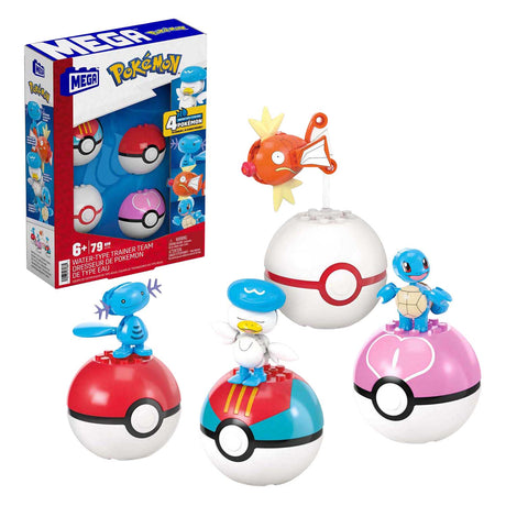 Mattel Mega Construct Pokemon-byggesæt - Magikarp, Shellder og Quaxly