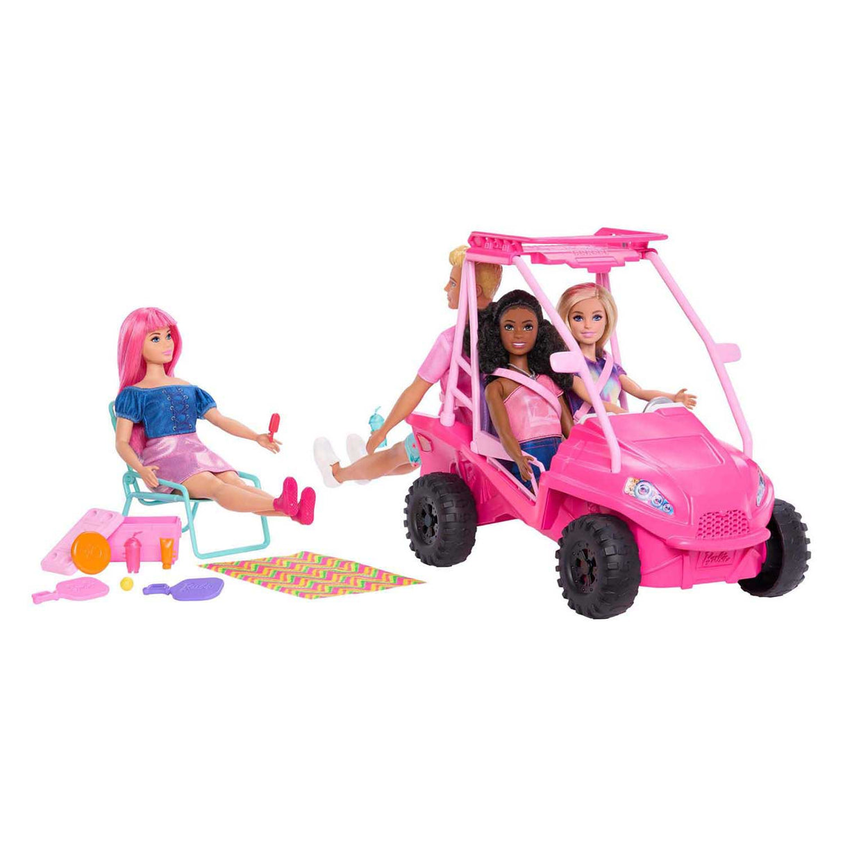 Mattel barbie mysterier stranddetektiver strandvogn