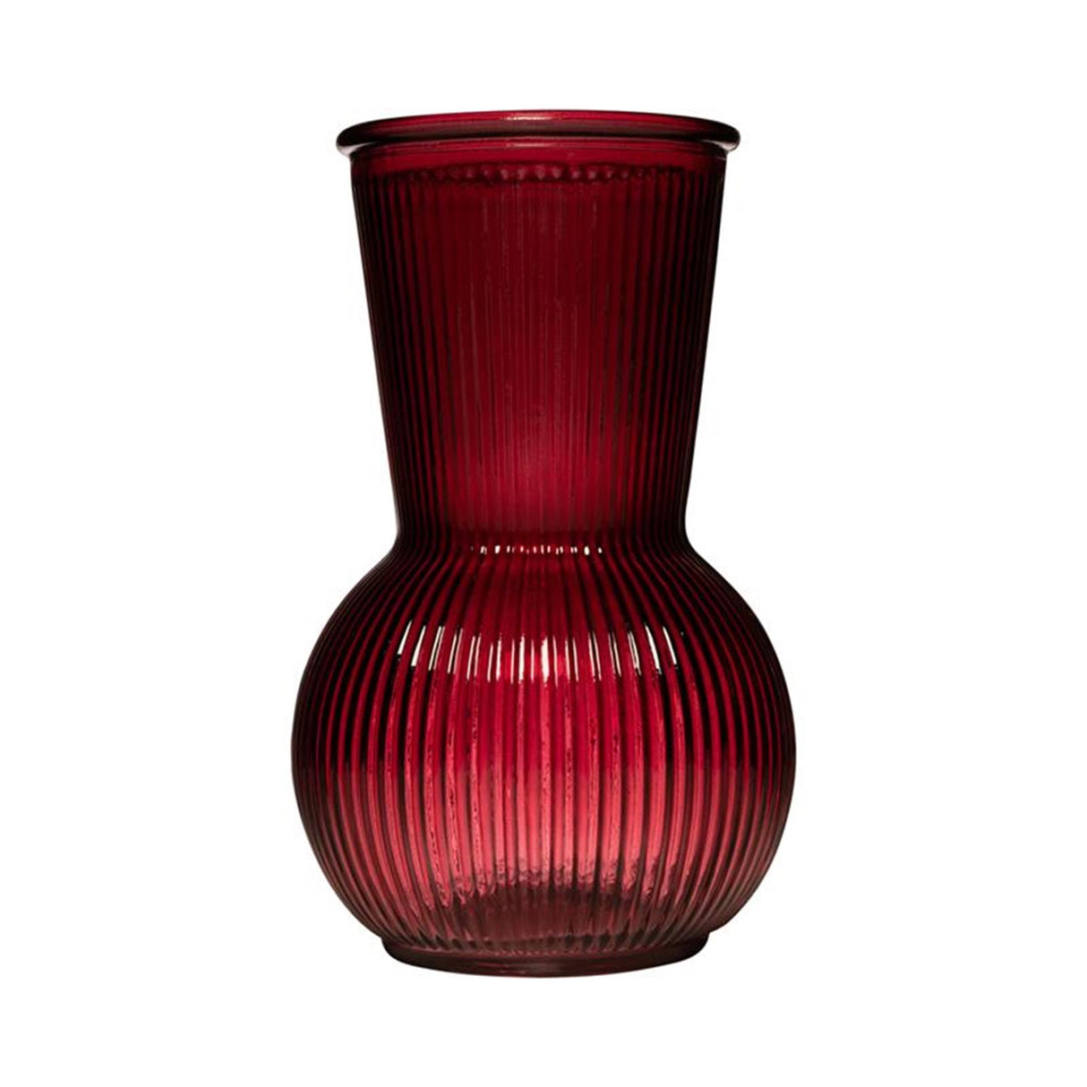 Ø11xh18cm i glas tilly belly vase rød
