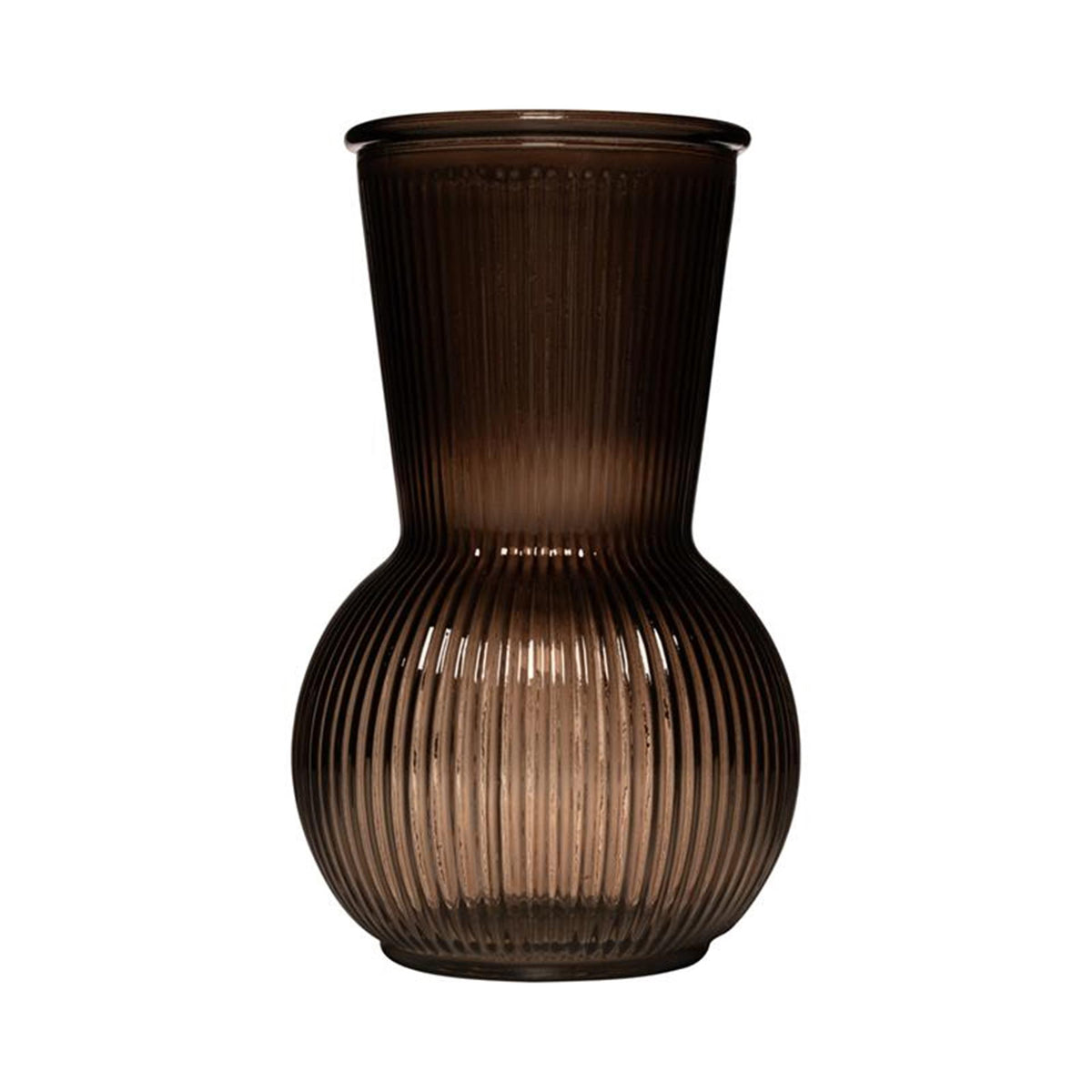 Øseglas tilly belly vase taupe ø11xh18cm