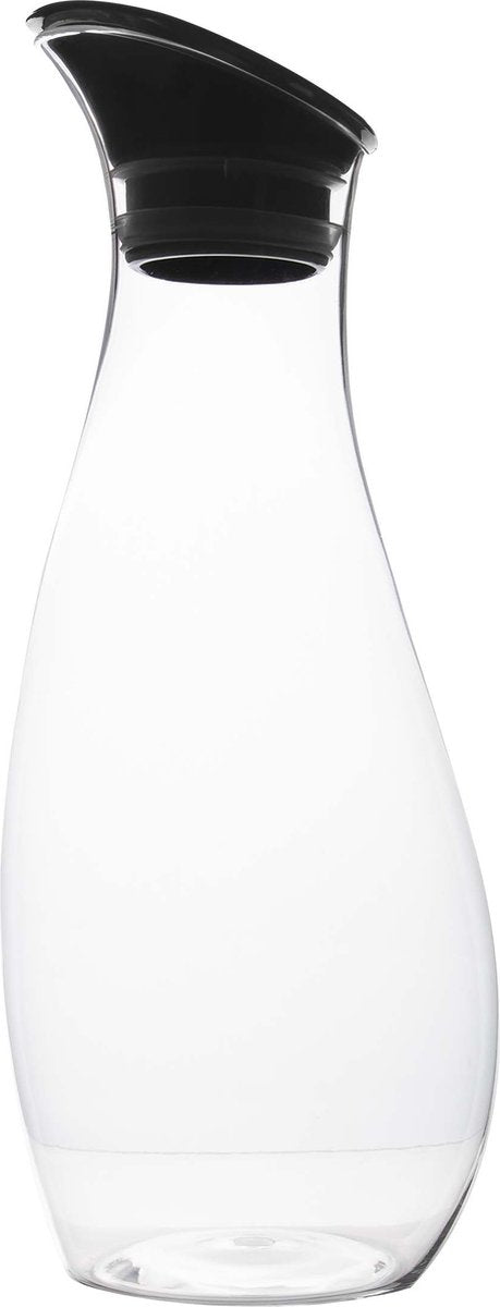 Gimex - karaffel - med låg - 1 liter - sort