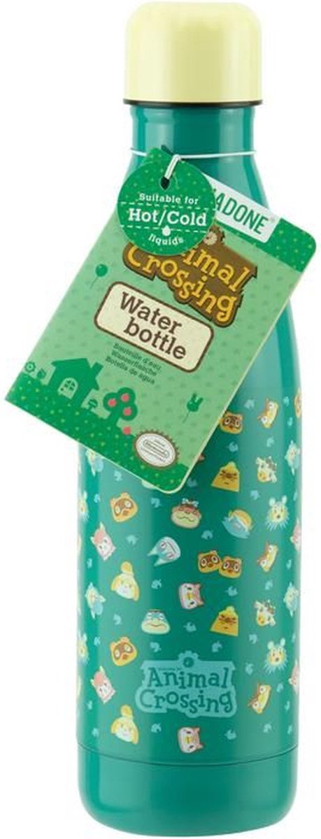 Umærket sans marque animal crossing - metal vandflaske 500ml