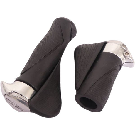 Bicycle handle with ergonomic handle, 130mm 87mm, kraton material, black