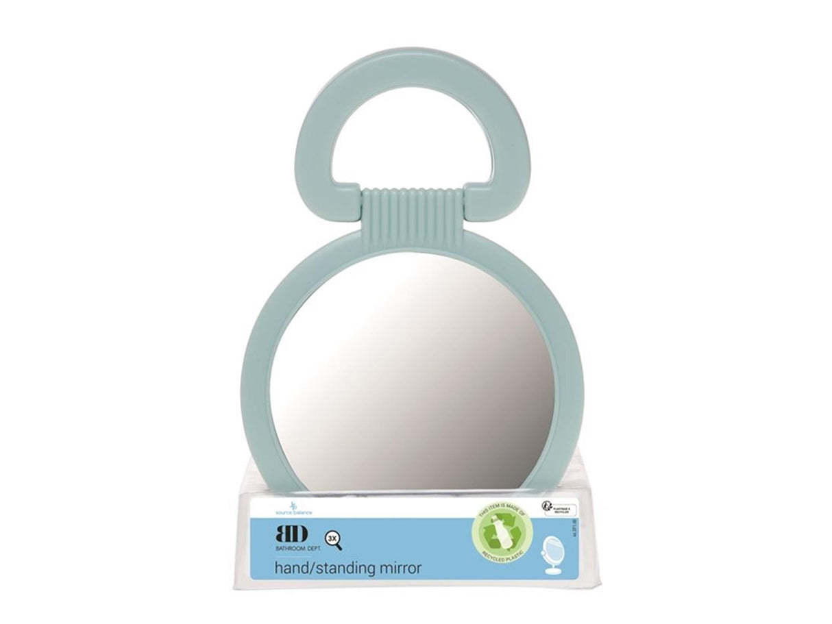 Manuelt justerbart plastspejl normalt og 3x forstørrelsesglas, 23xã˜15,5 cm