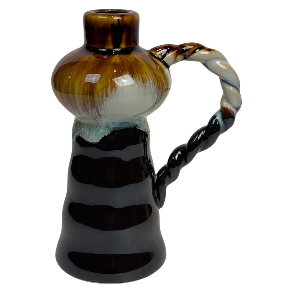Mansion atmosphere kandelaar met oor multi 13.3x8.2x18cm