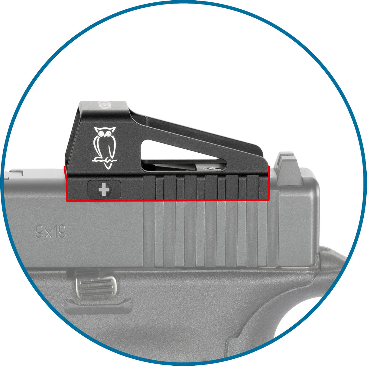 Noblex e-optics noblex red dot nv 1x23 os til glock mos (4.0 moa)