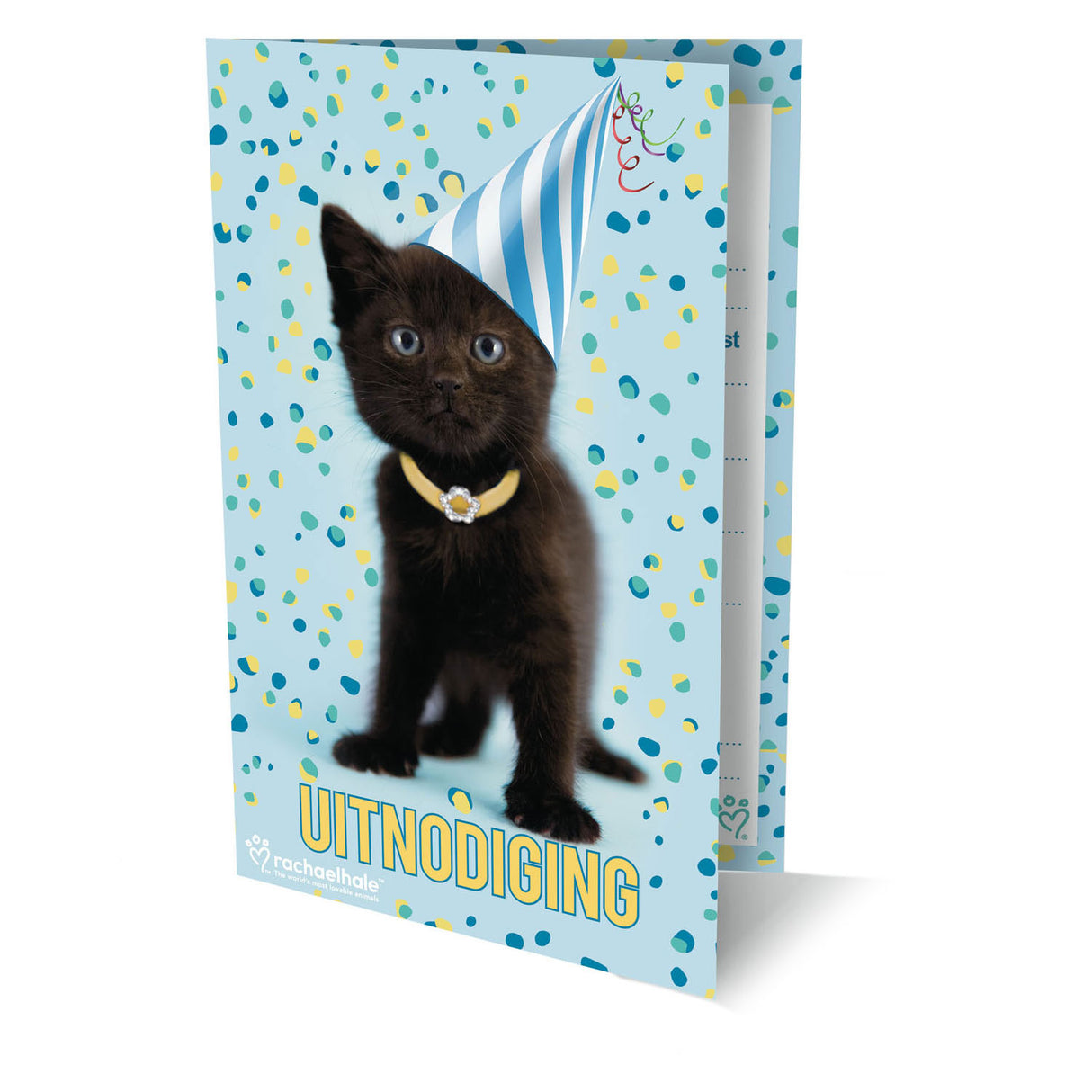 Rachel Hale Cat Invitations, 6 stk.