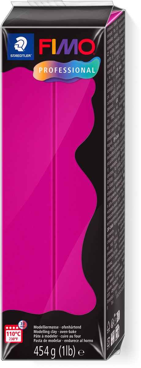 Fimo professionel modellervoks 454 g primær magenta