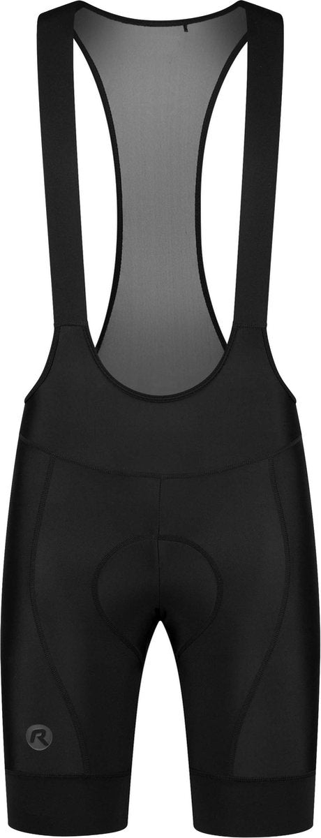 Rogelli essential korte fietsbroek - met bretels - heren - zwart - maat xxl