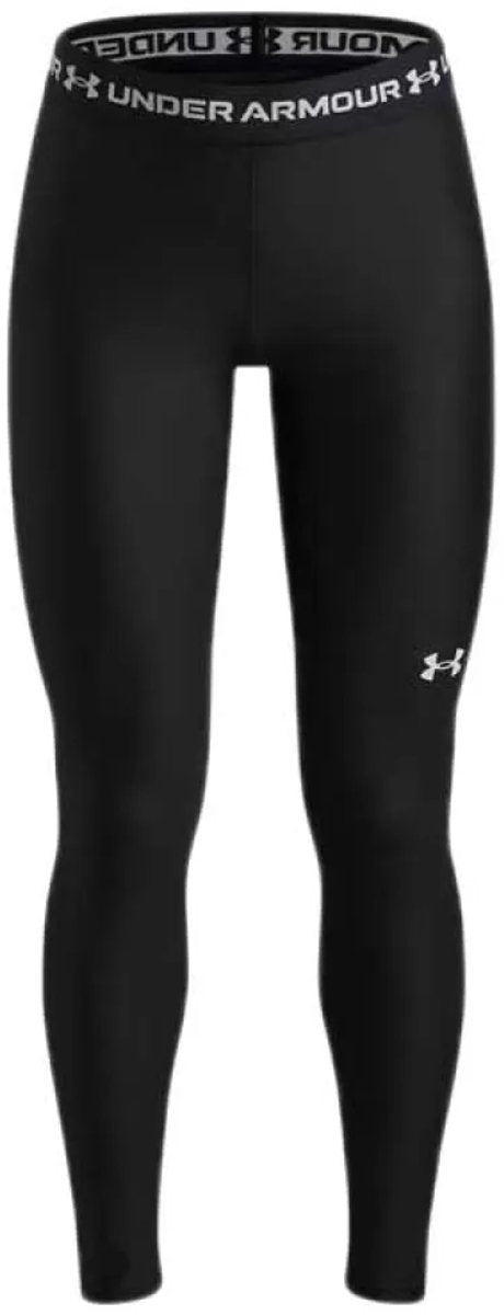 Under armour heatgear leggings-blk piger sportsbukser - sort - hvid