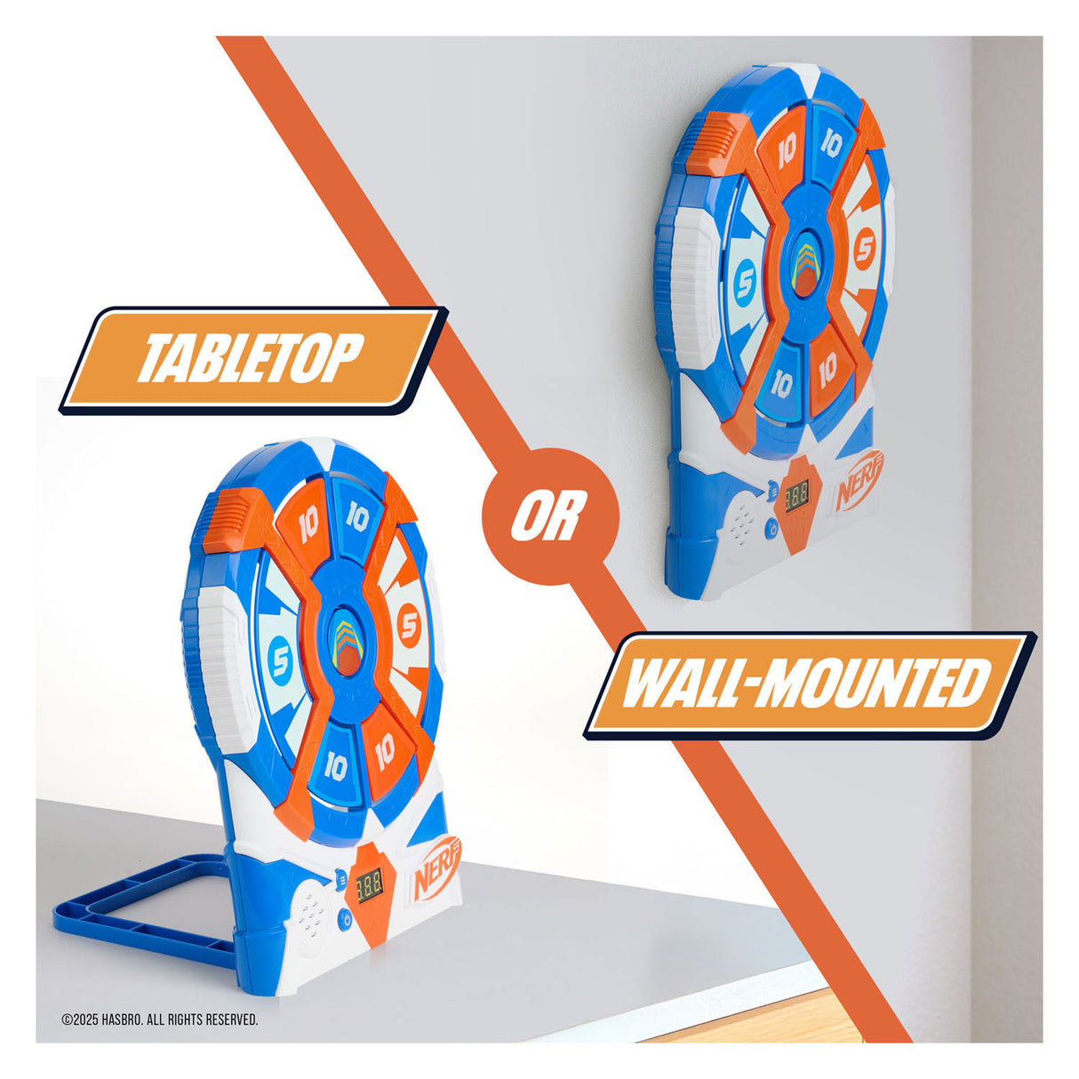 Hasbro nerf bullseye elektronisk skive kerne bevægeligt skydemål